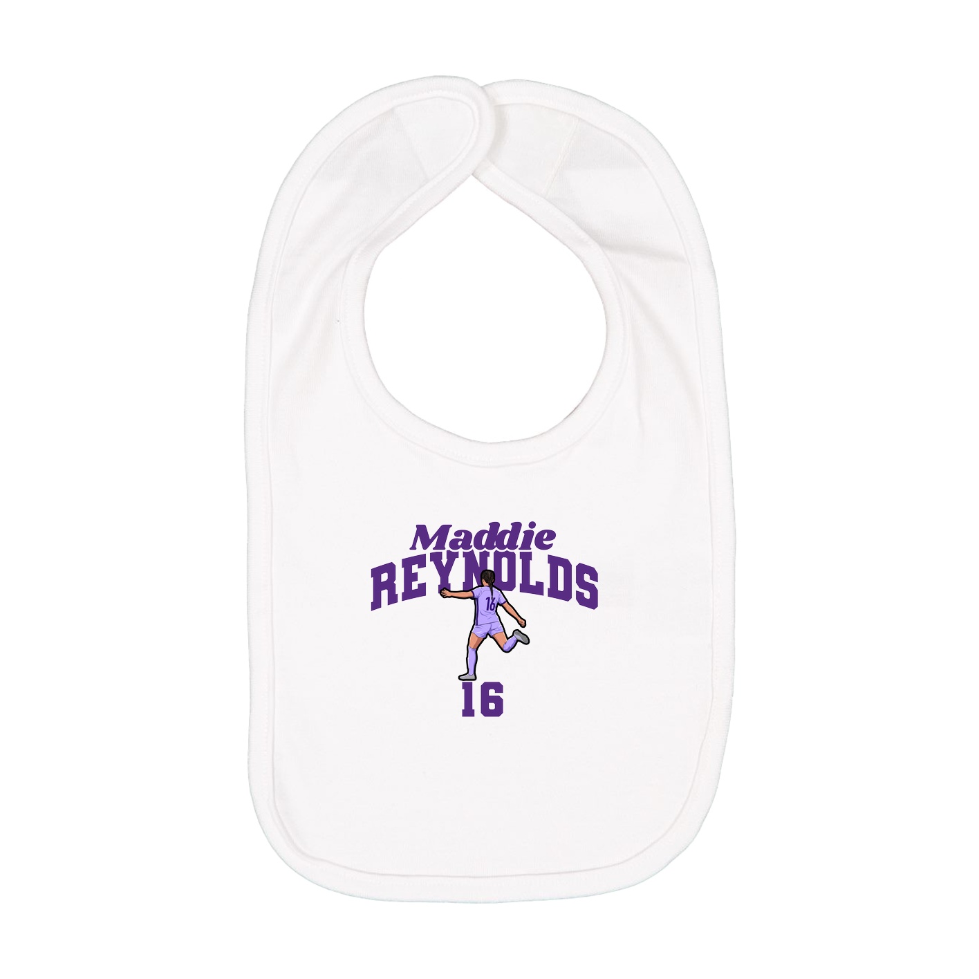 Infant Bib — Signature Arch in White