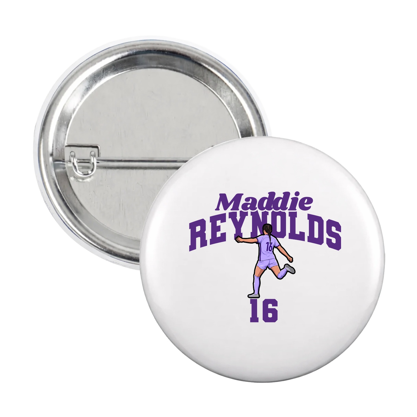 Game Day Button — Signature Arch in White