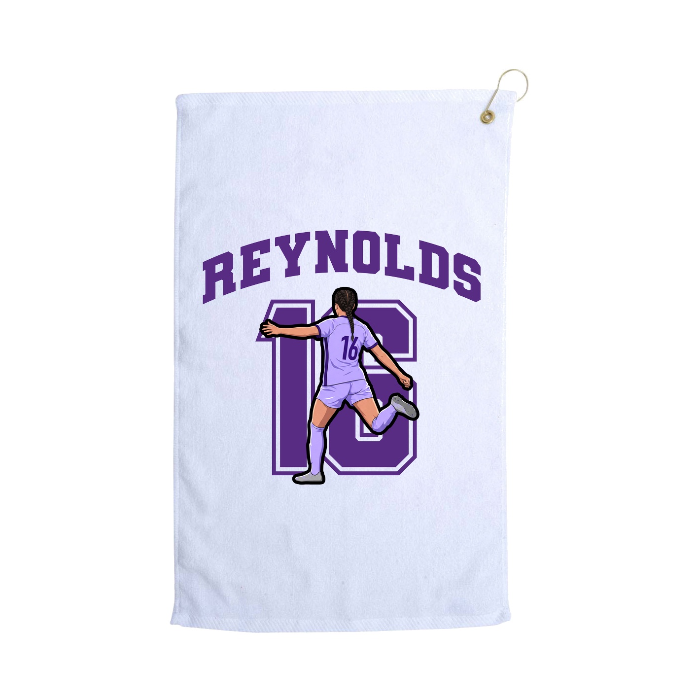 Golf Towel — Number in White