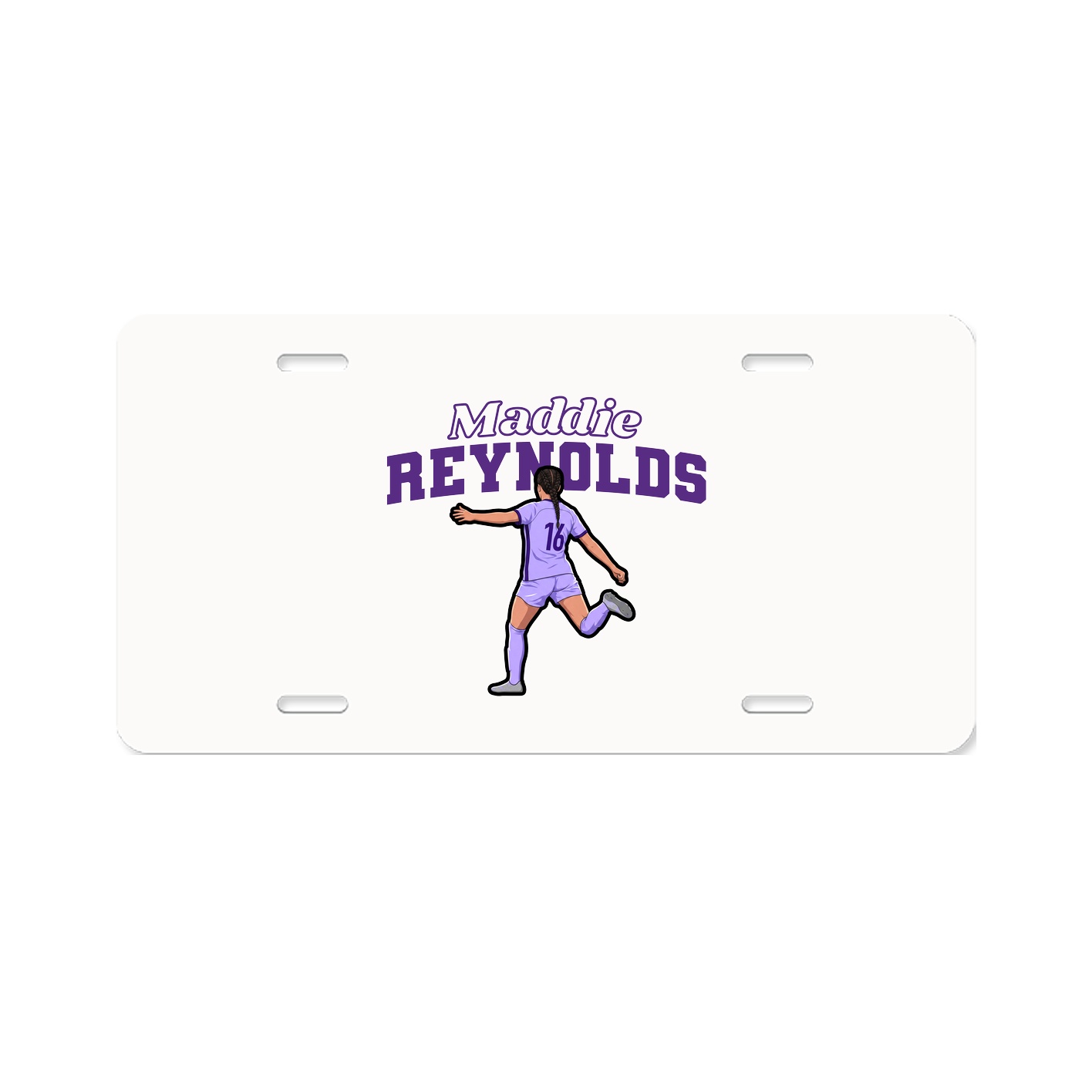 License Plate — Name Arch in Classic