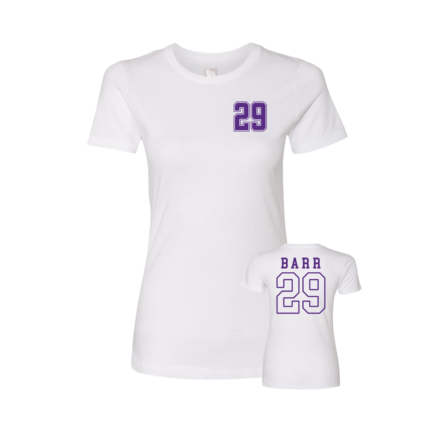 Womens Tee — Chest Back in White