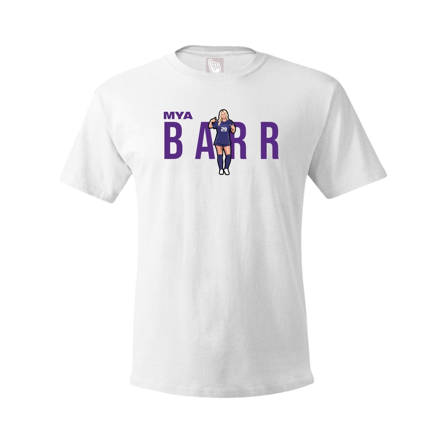 Youth Tee — Player Name in White