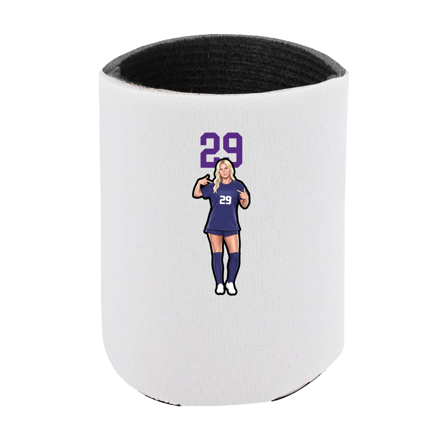 Can Holder — Number Top in White