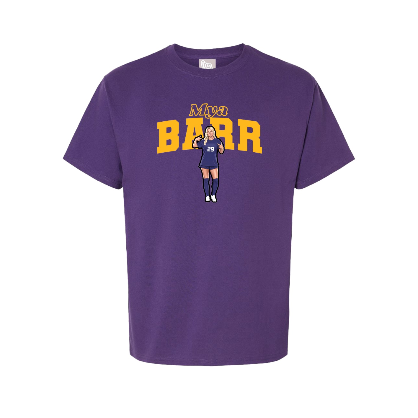 Youth Tee — Name Arch in Purple