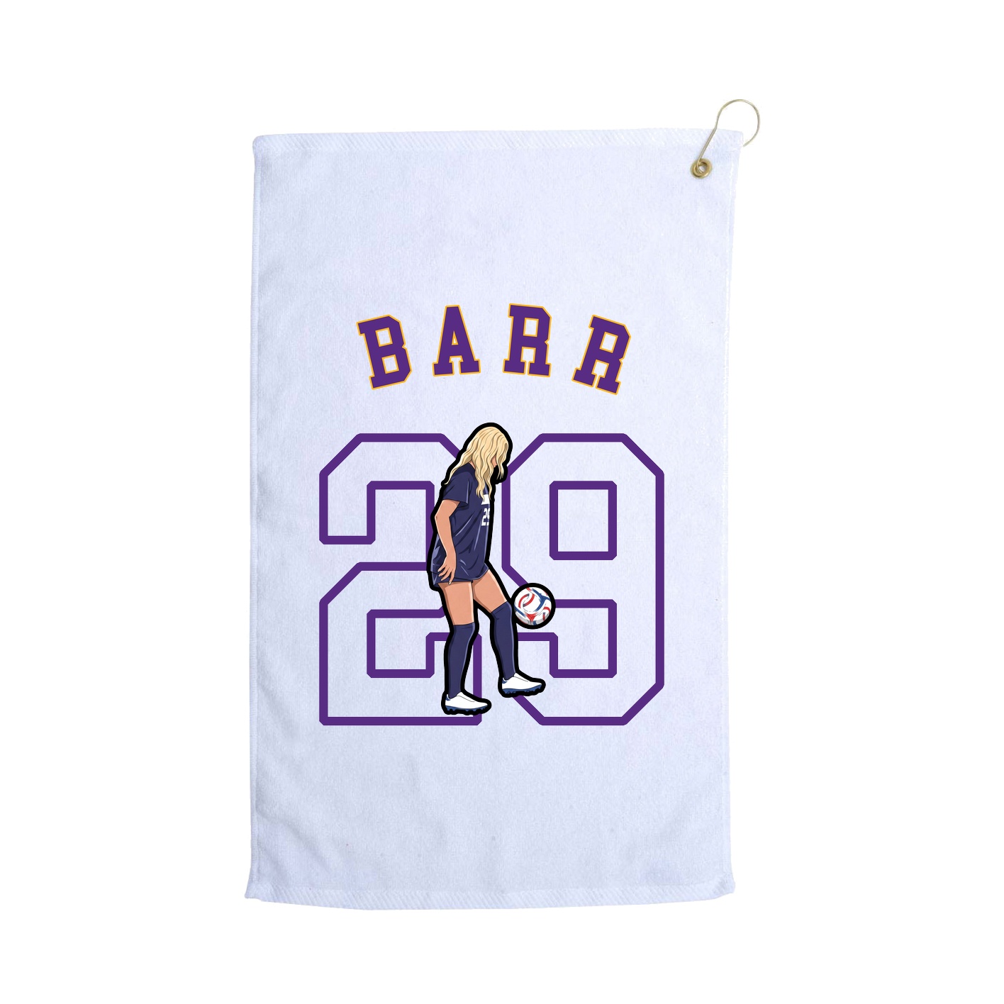 Golf Towel — Shirsey Arch in White