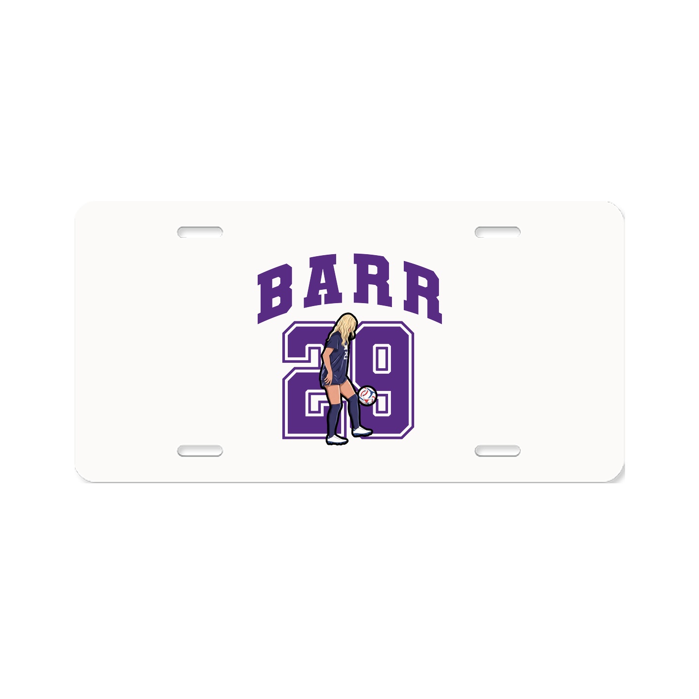 License Plate — Number in Classic