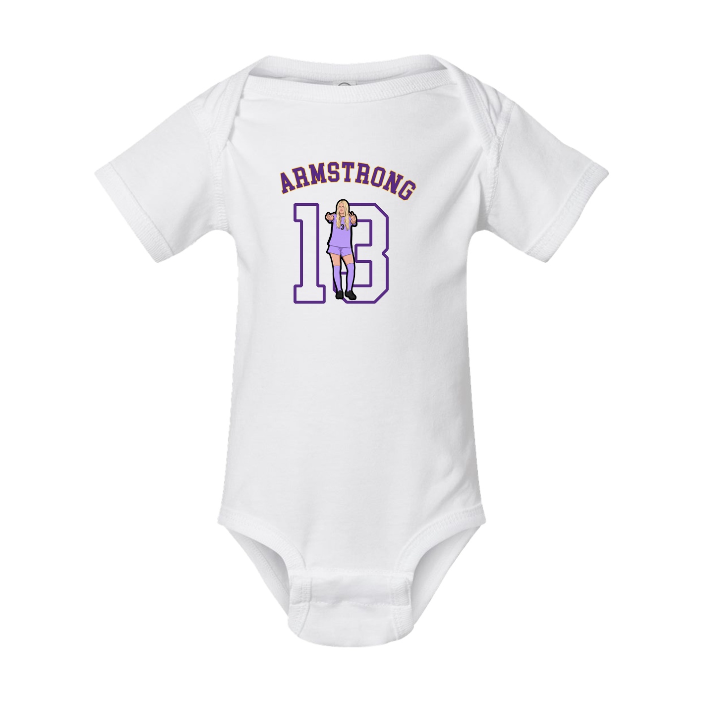Baby Onesie — Shirsey Arch in White