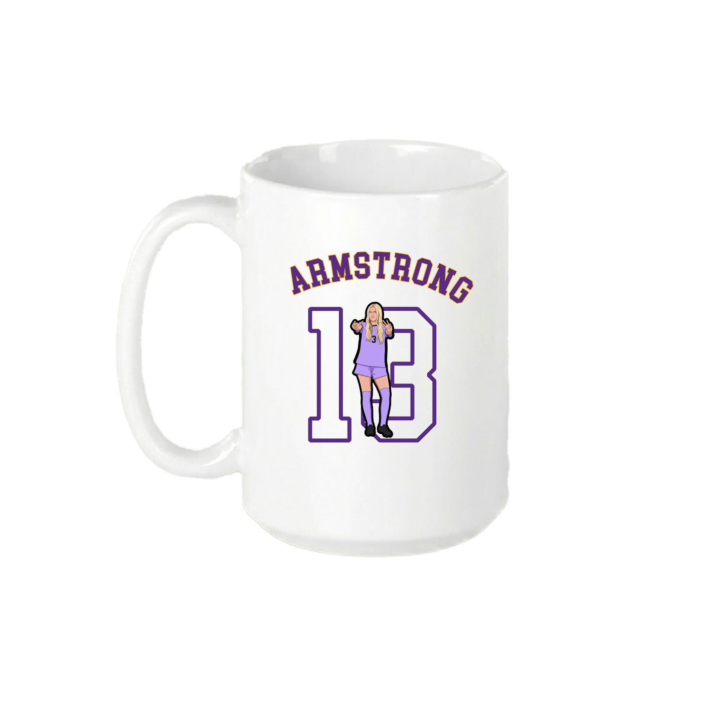 15oz Coffee Mug — Shirsey Arch in White
