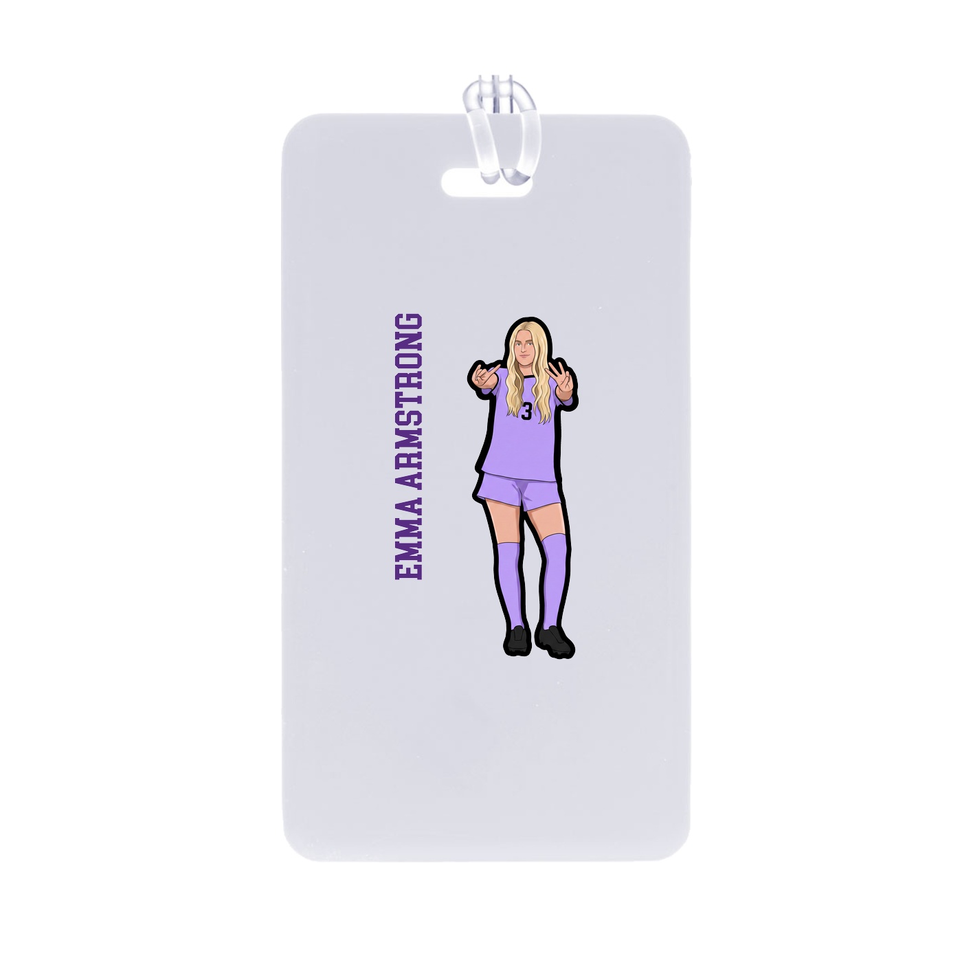 Bag Tag — Name Vertical in Classic