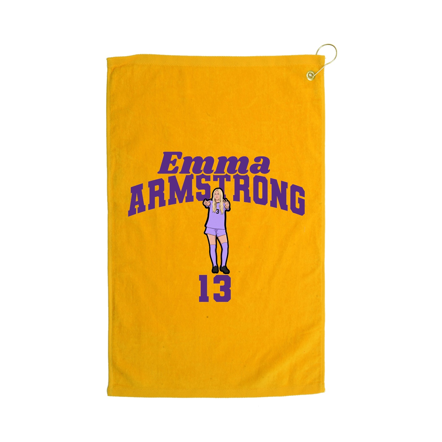 Golf Towel — Signature Arch in Gold