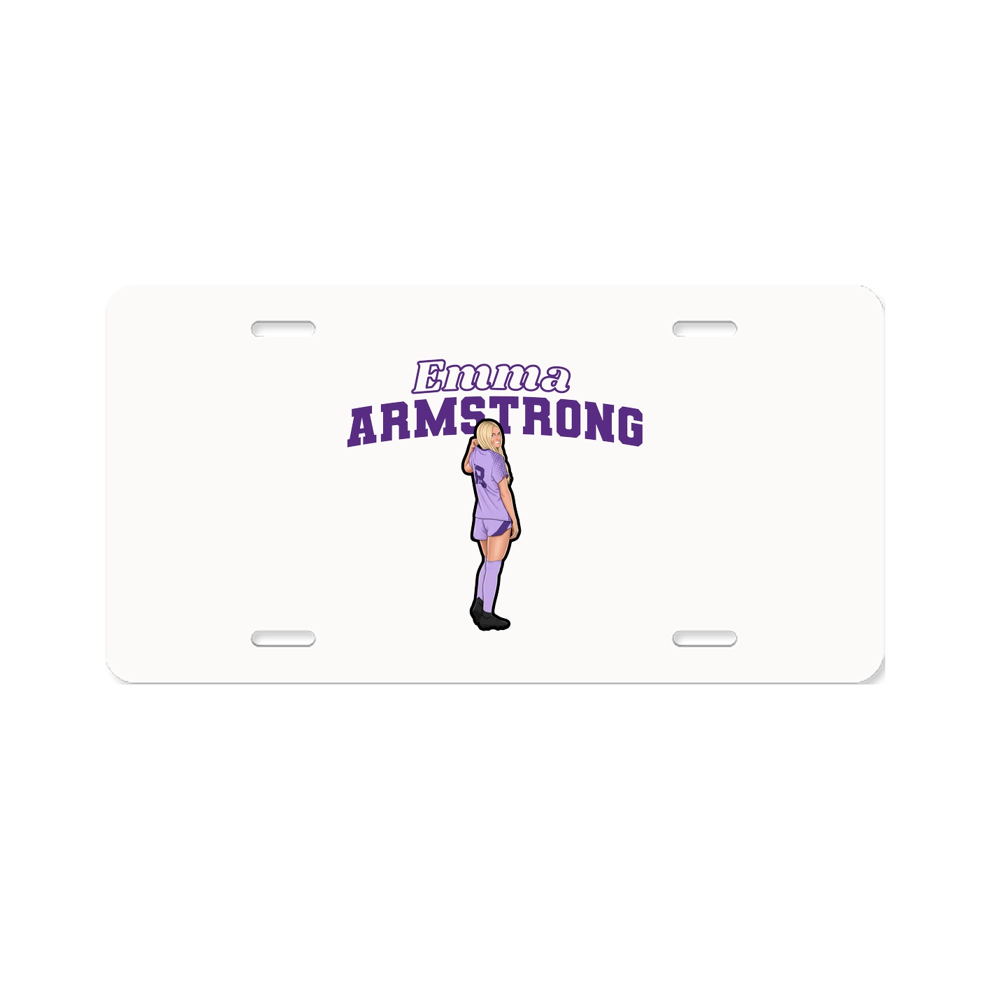 License Plate — Name Arch in Classic