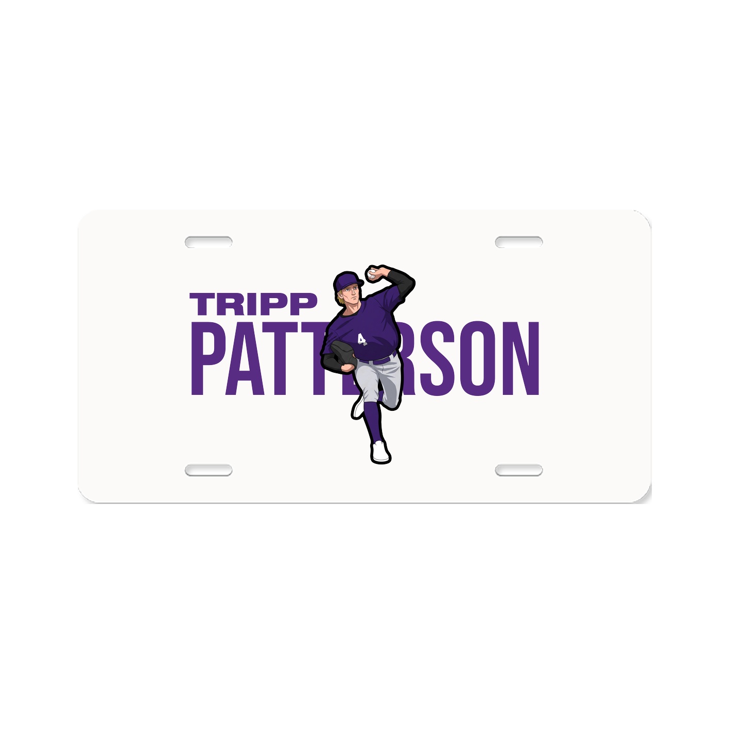 License Plate — Player Name in Classic