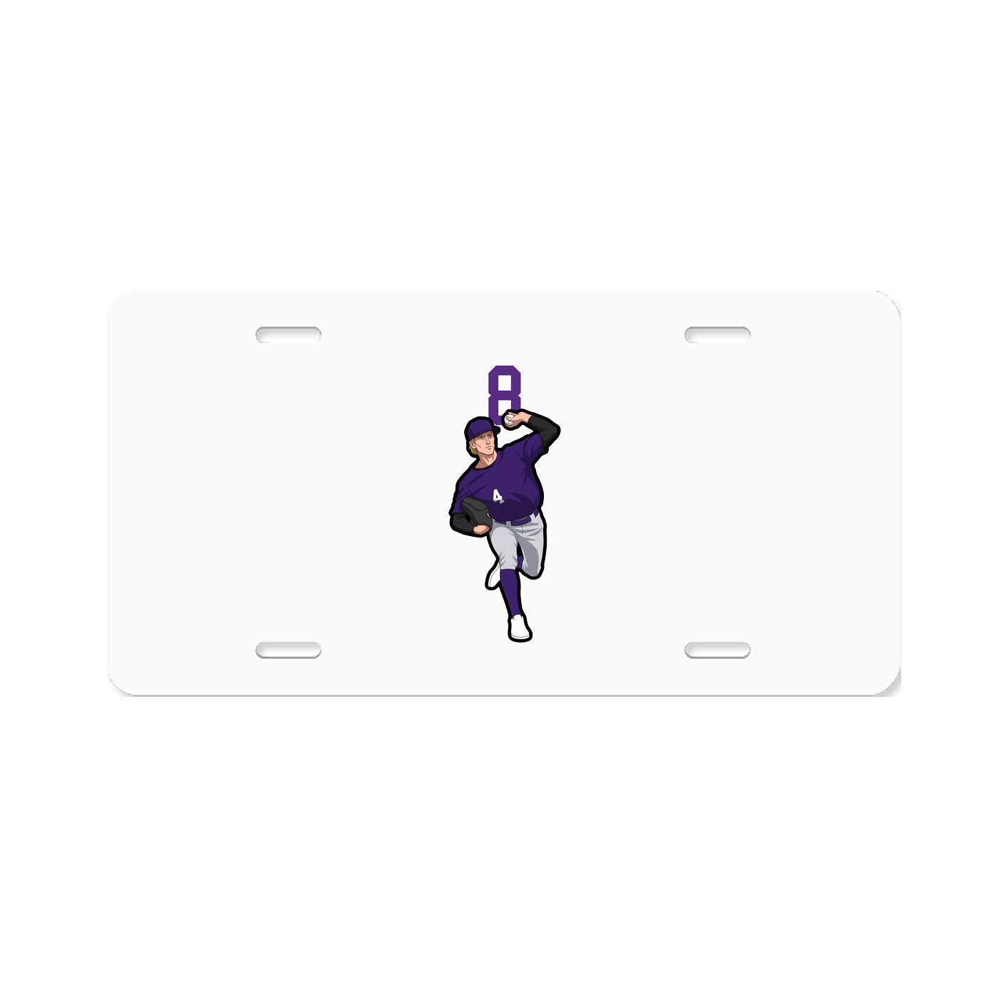 License Plate — Number Top in Classic