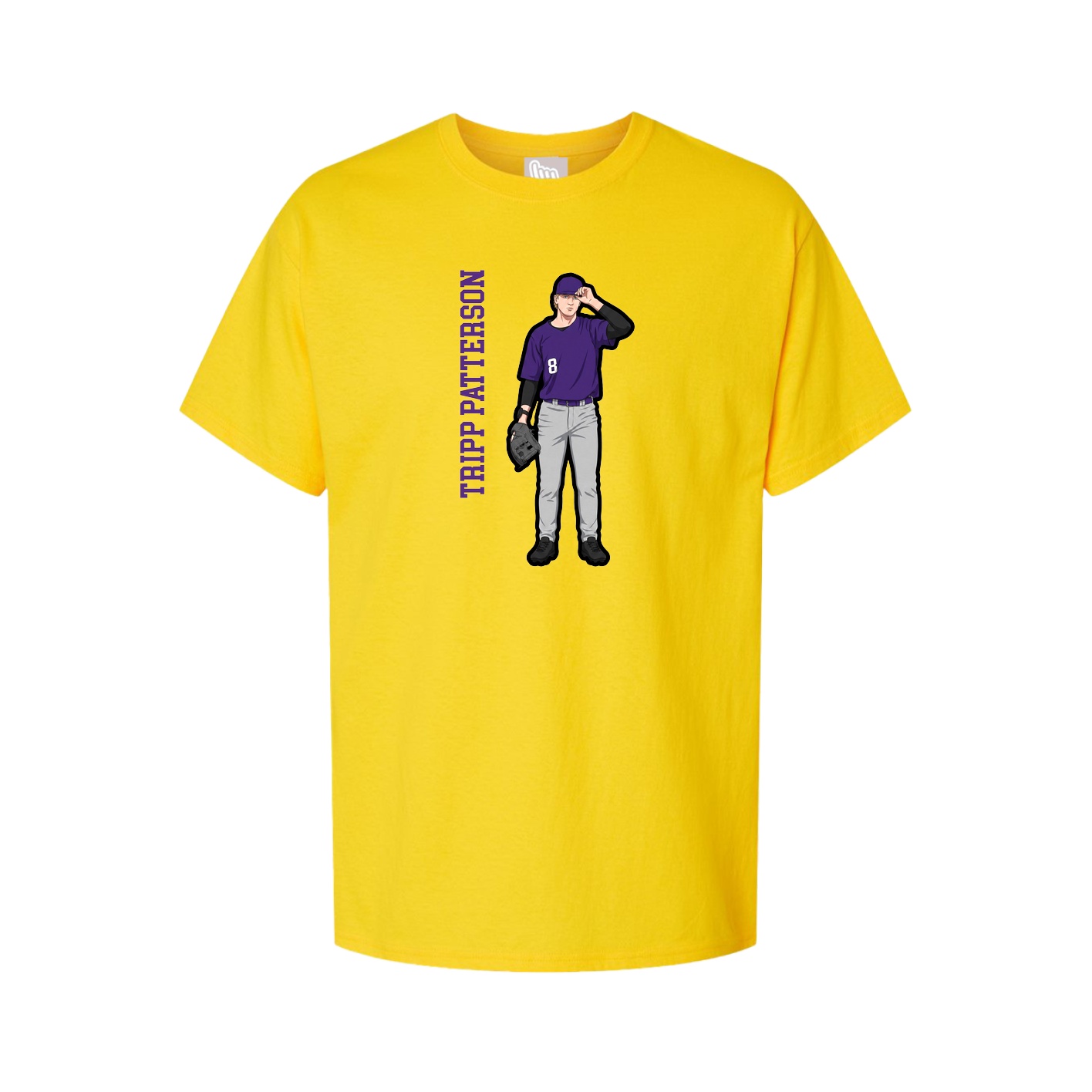 Tee — Name Vertical in Gold