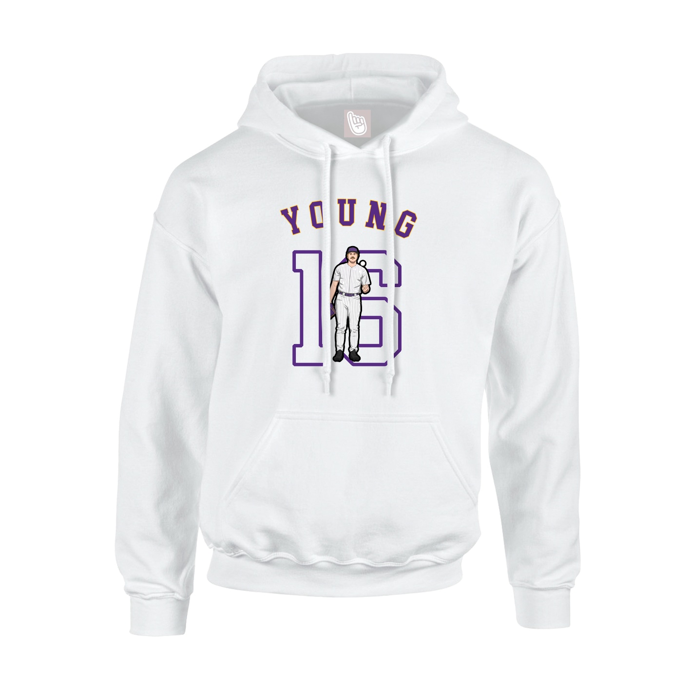 Youth Hoodie — Shirsey Arch in White