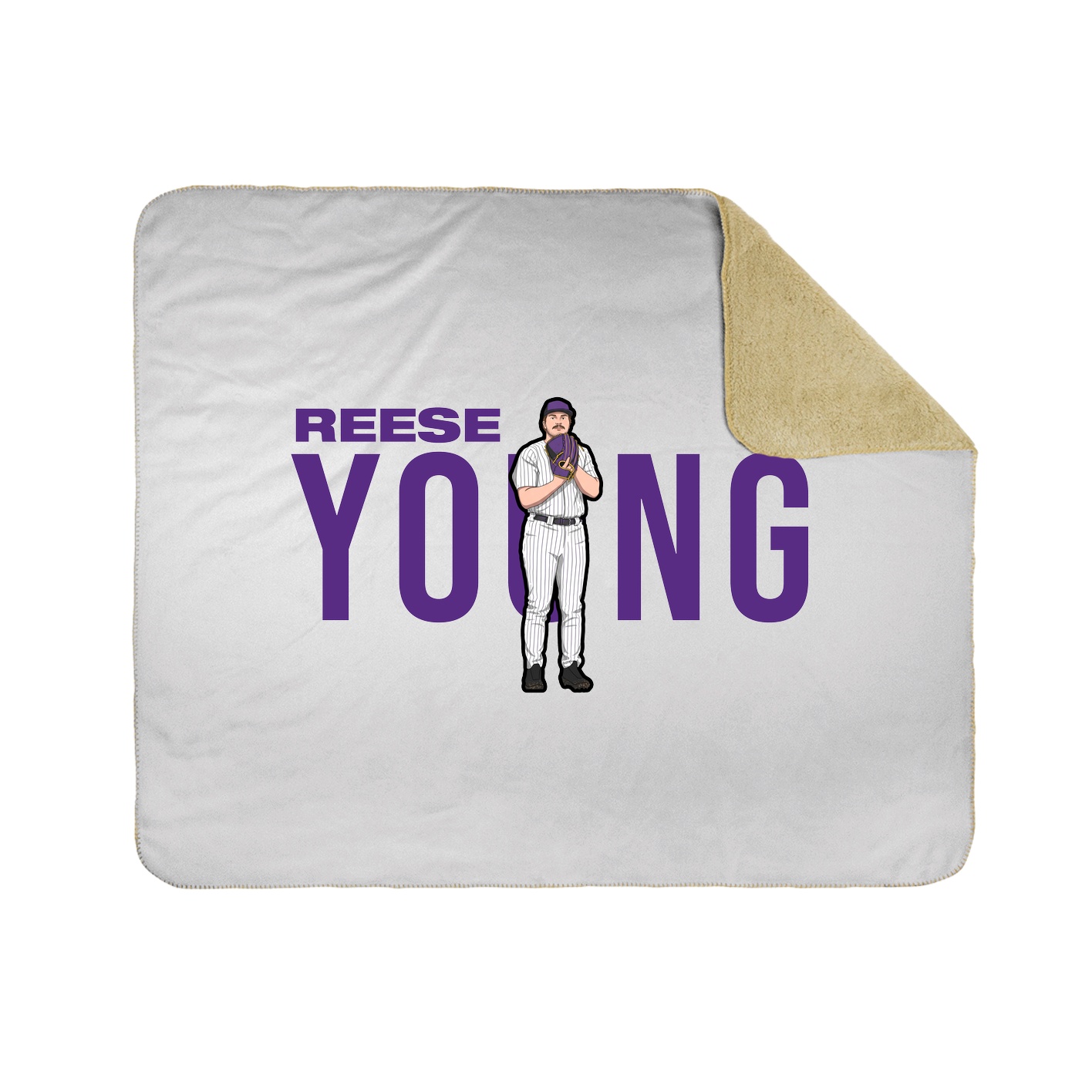 Throw Blanket — Player Name in White