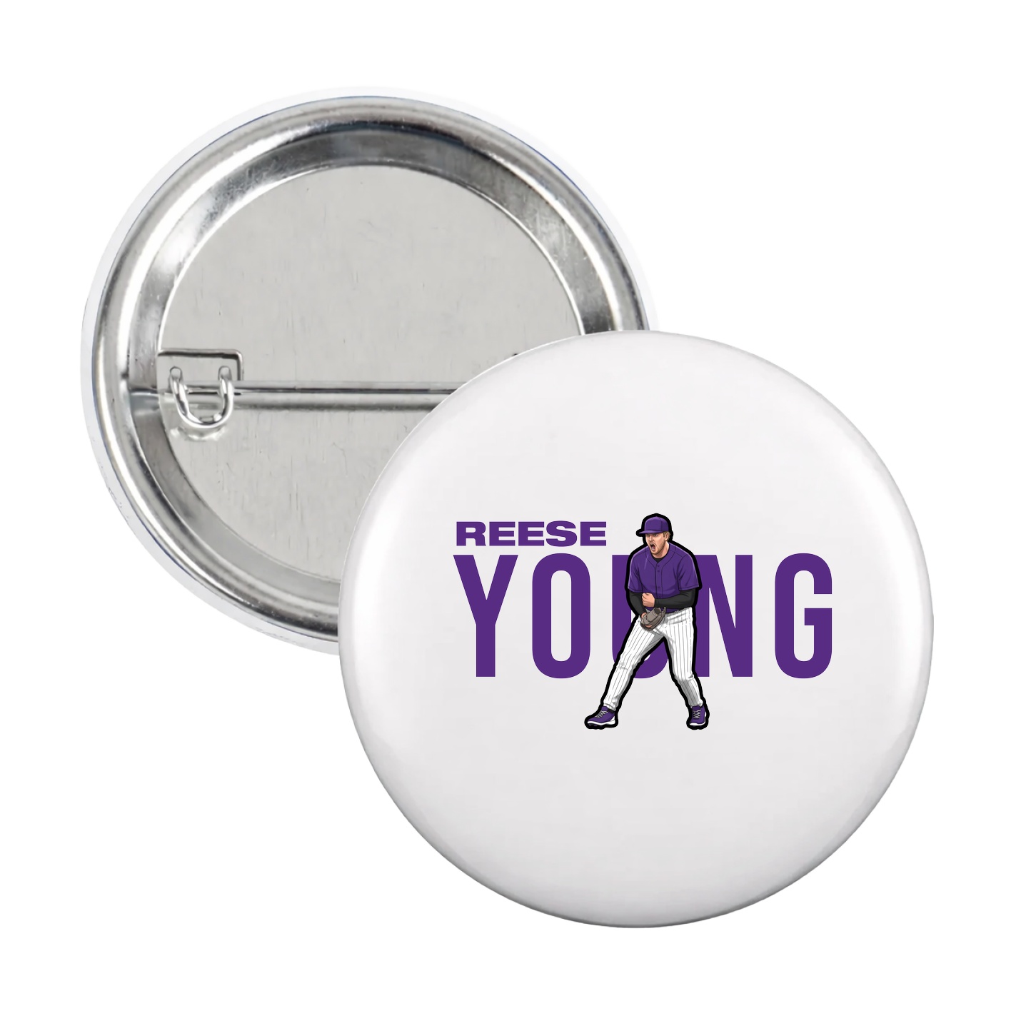 Game Day Button — Player Name in White
