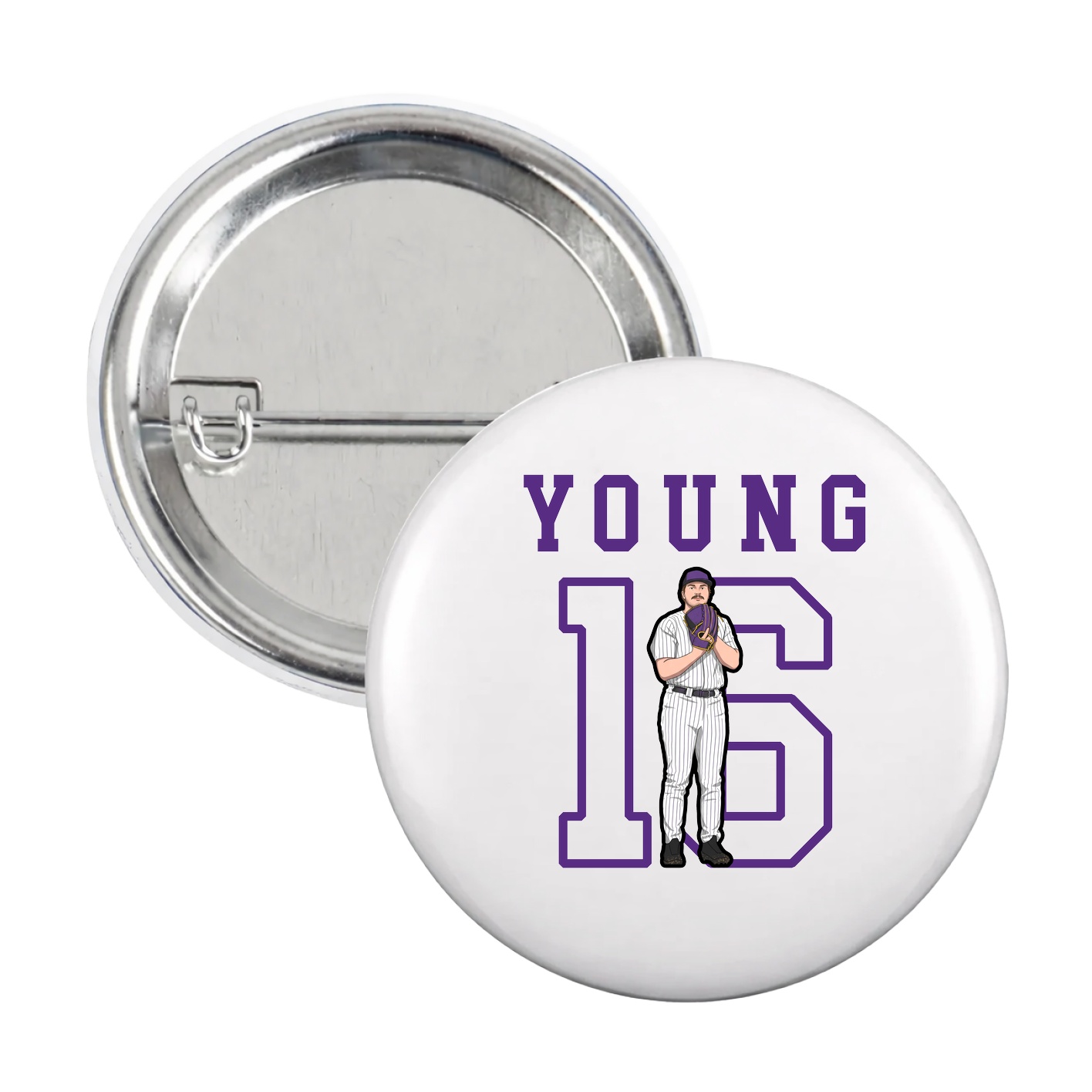 Game Day Button — Shirsey in White