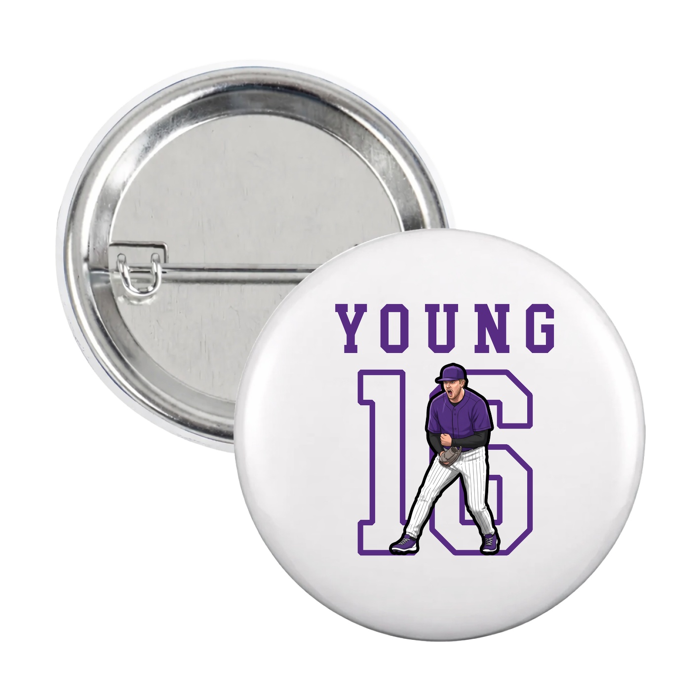Game Day Button — Shirsey in White