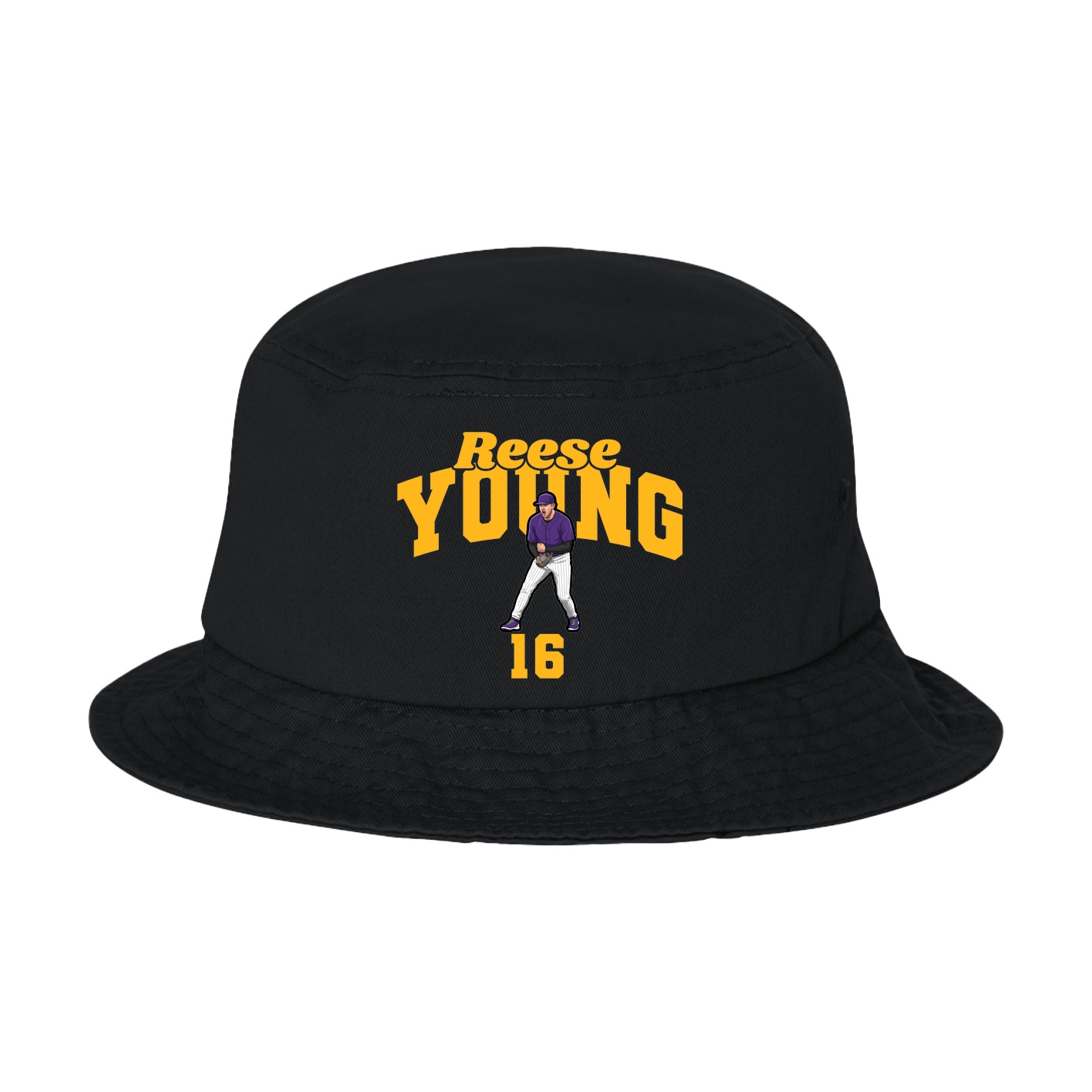 Bucket Cap — Signature Arch in Black