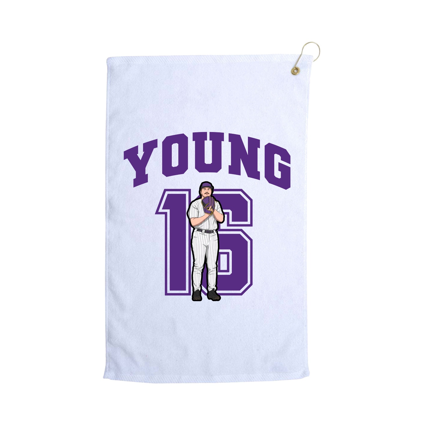Golf Towel — Number in White