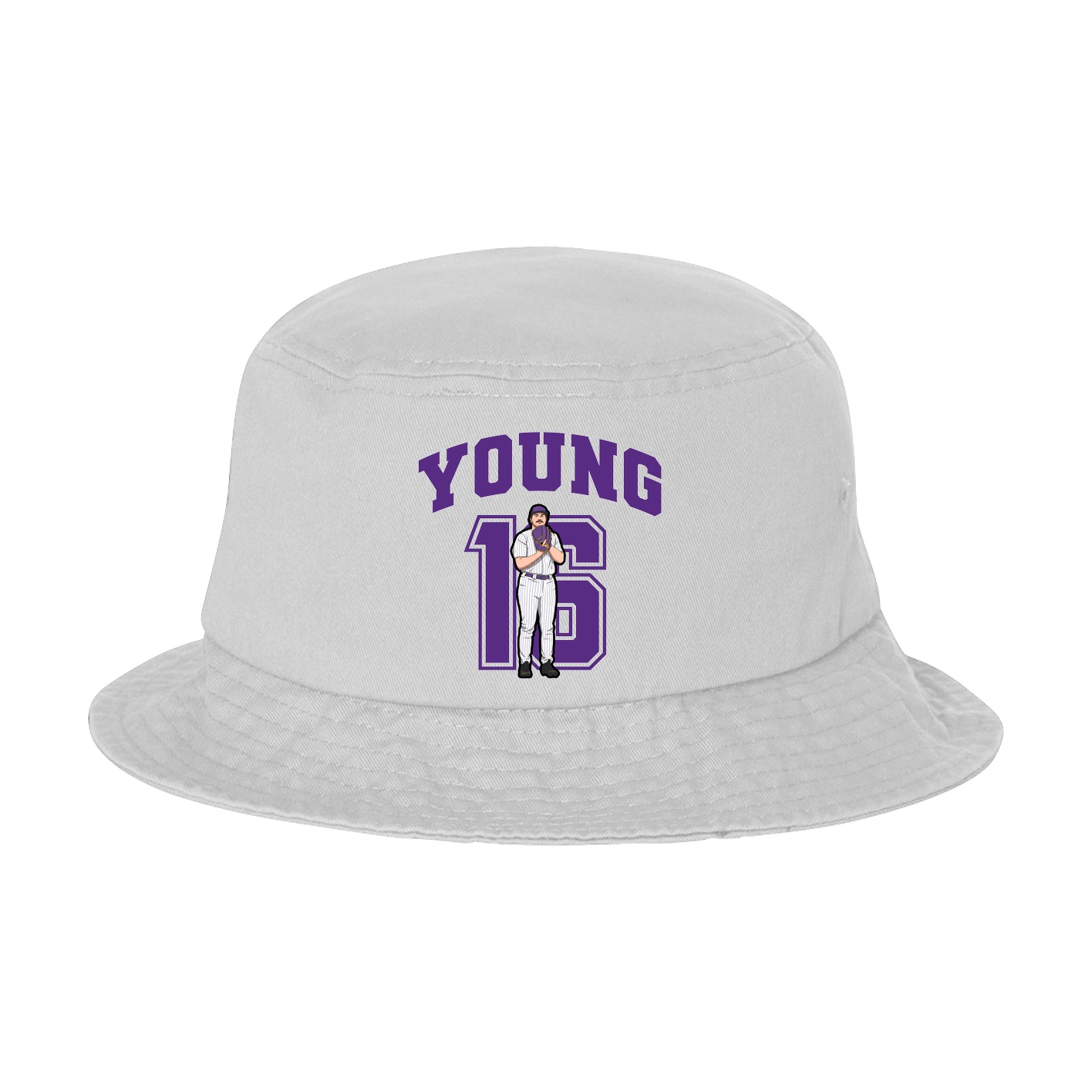 Bucket Cap — Number in White