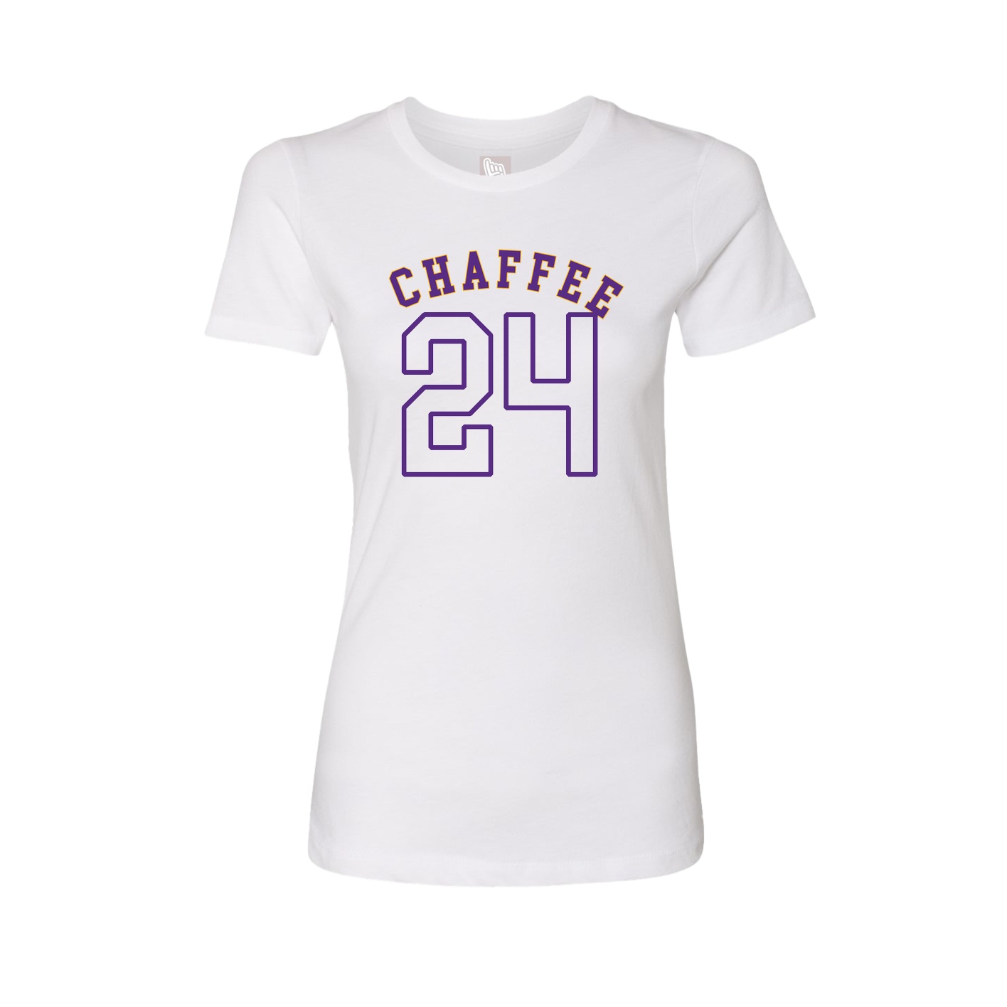 Fitted Women's Tee — Shirsey Arch in White