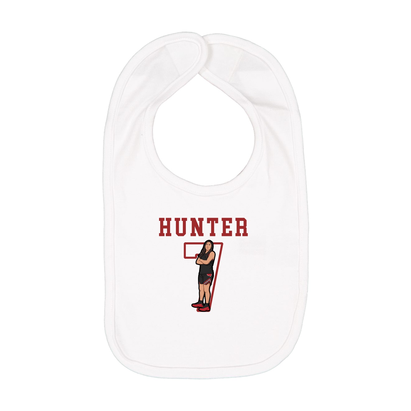 Infant Bib — Shirsey in White