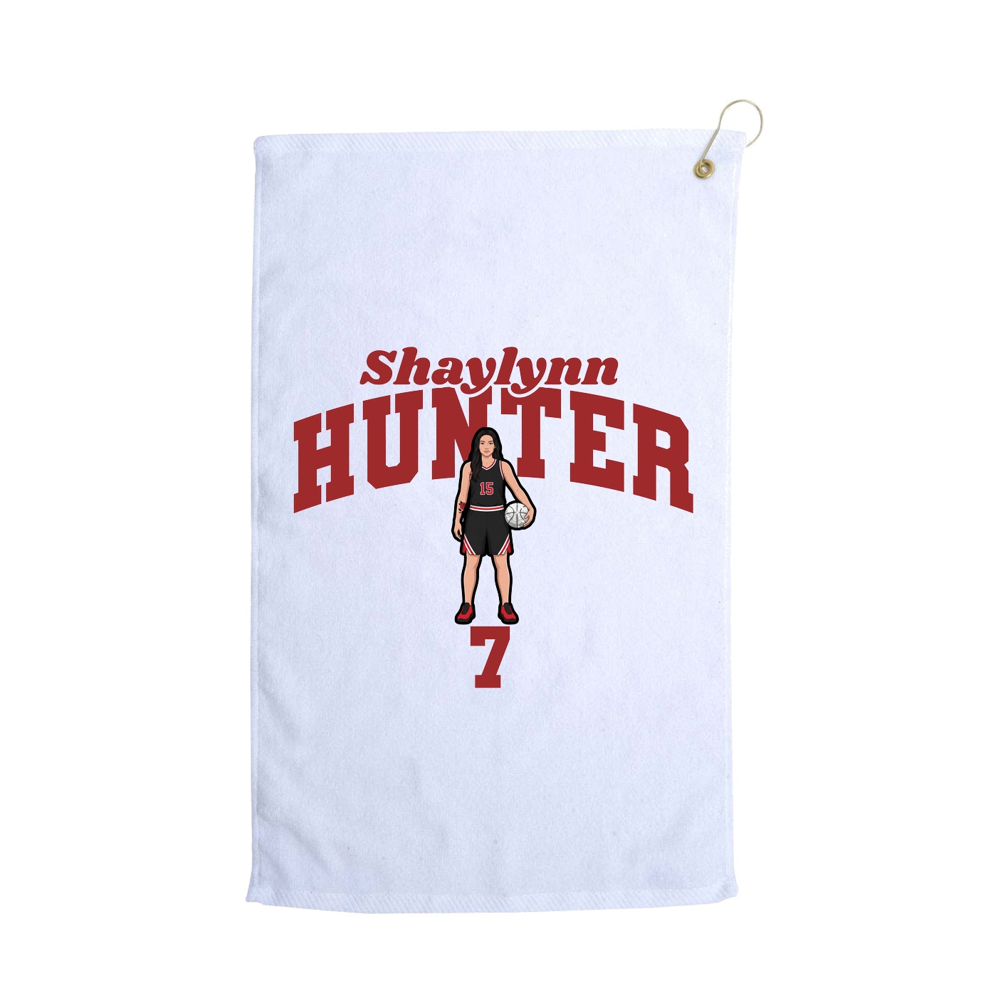 Golf Towel — Signature Arch in White