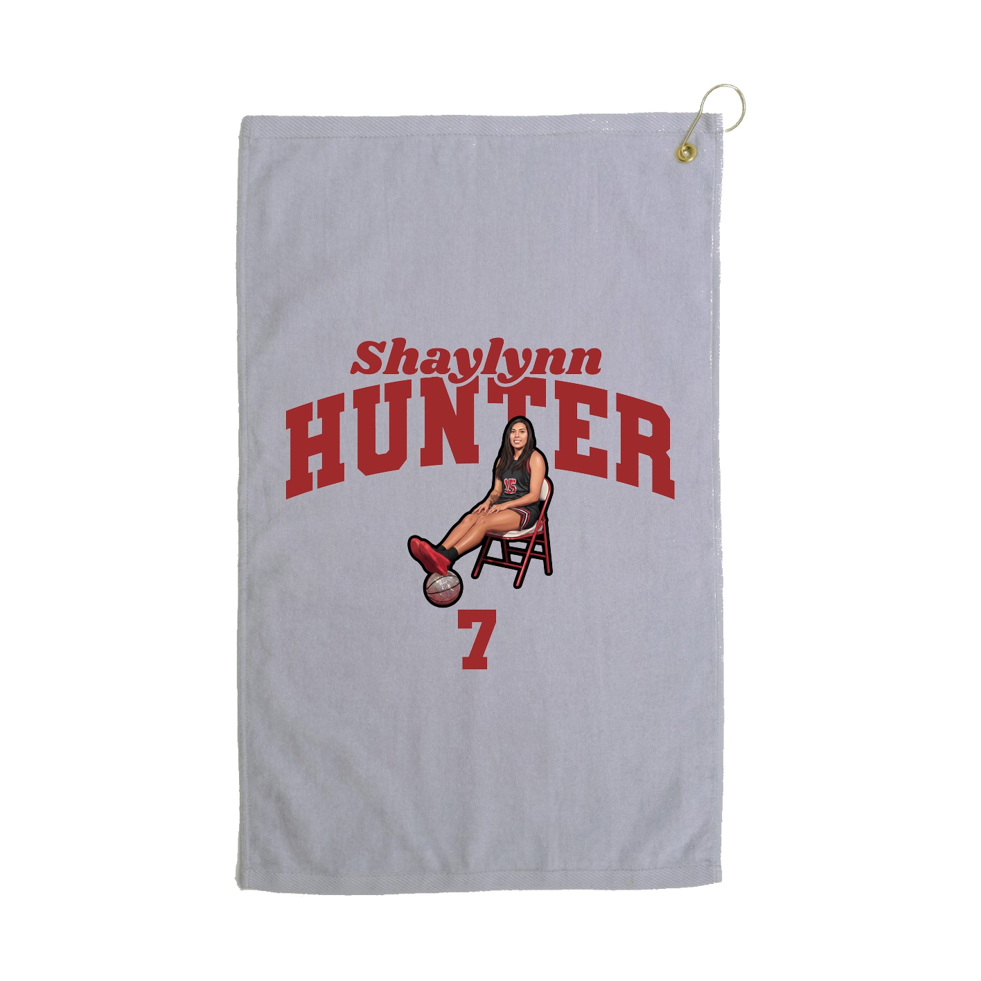 Golf Towel — Signature Arch in Grey