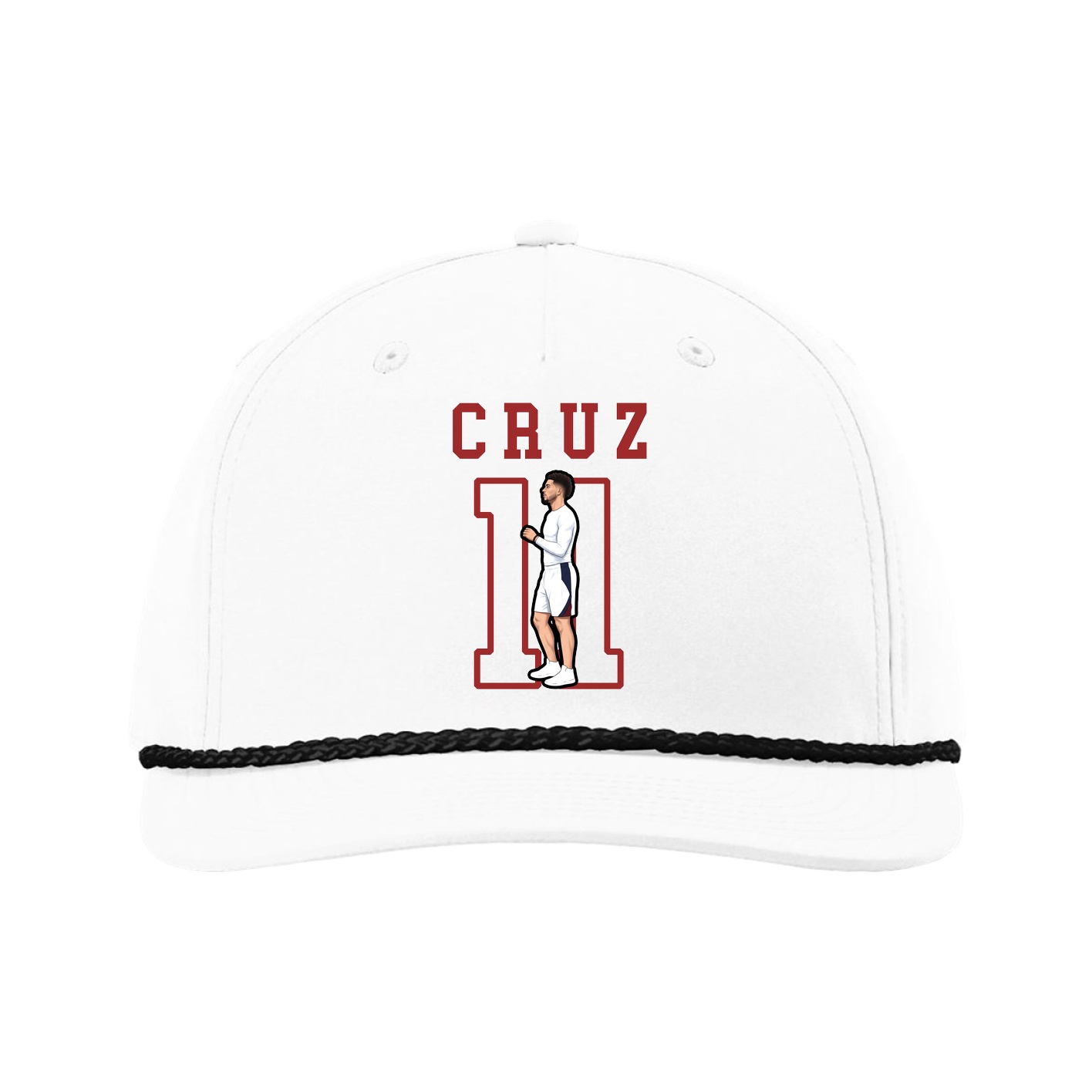 Five-Panel Classic Rope Cap — Shirsey in White