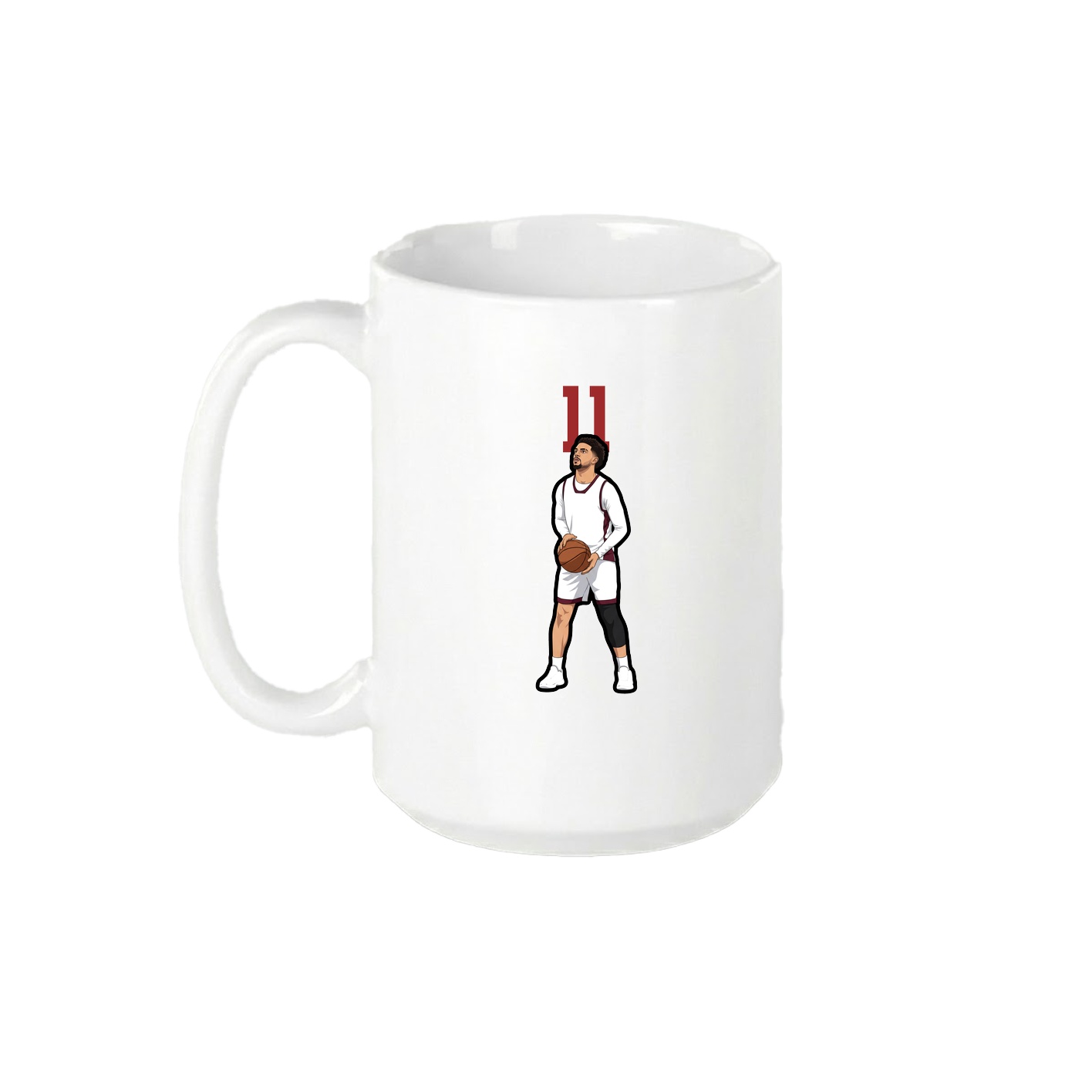15oz Coffee Mug — Number Top in White
