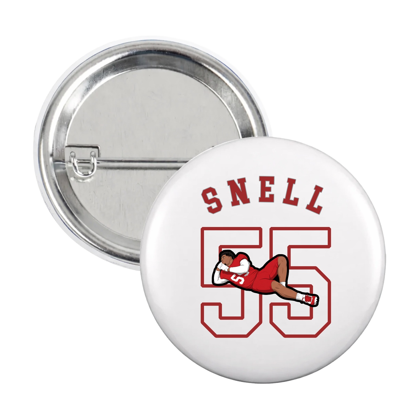 Game Day Button — Shirsey Arch in White