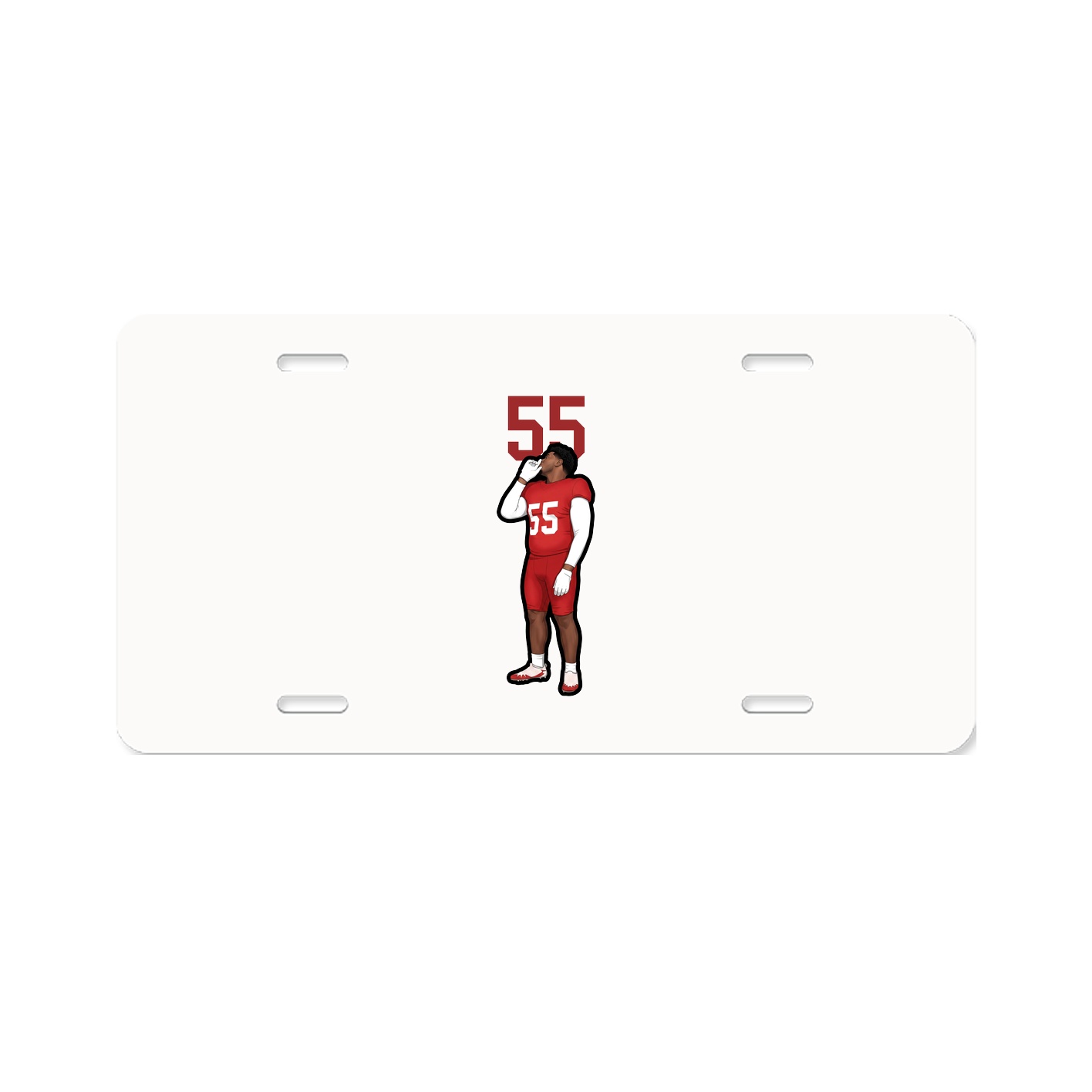 License Plate — Number Top in Classic
