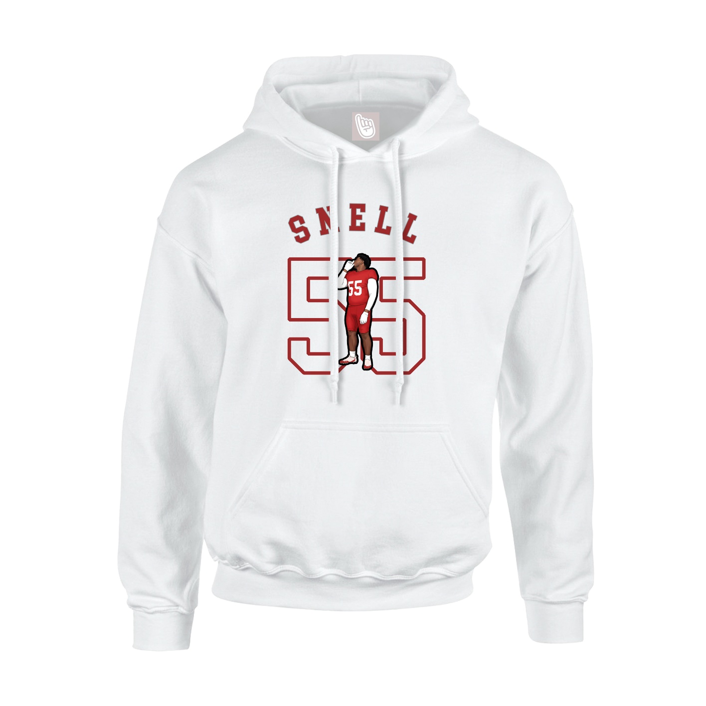 Hoodie — Shirsey Arch in White