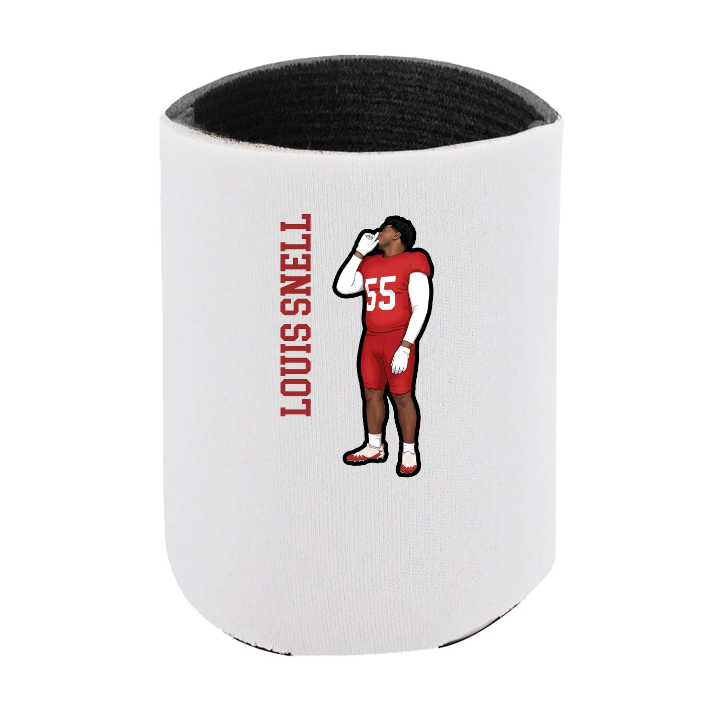 Can Holder — Name Vertical in White