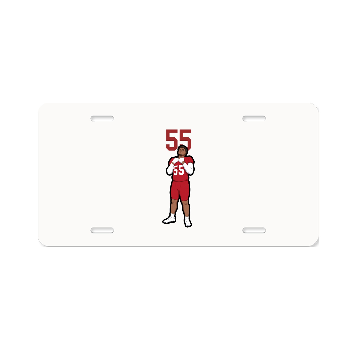 License Plate — Number Top in Classic