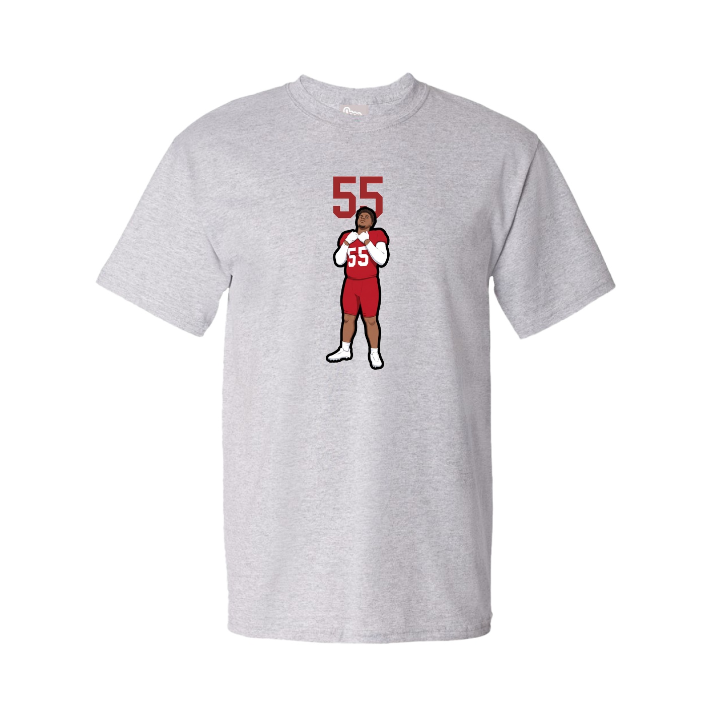 Youth Tee — Number Top in Grey