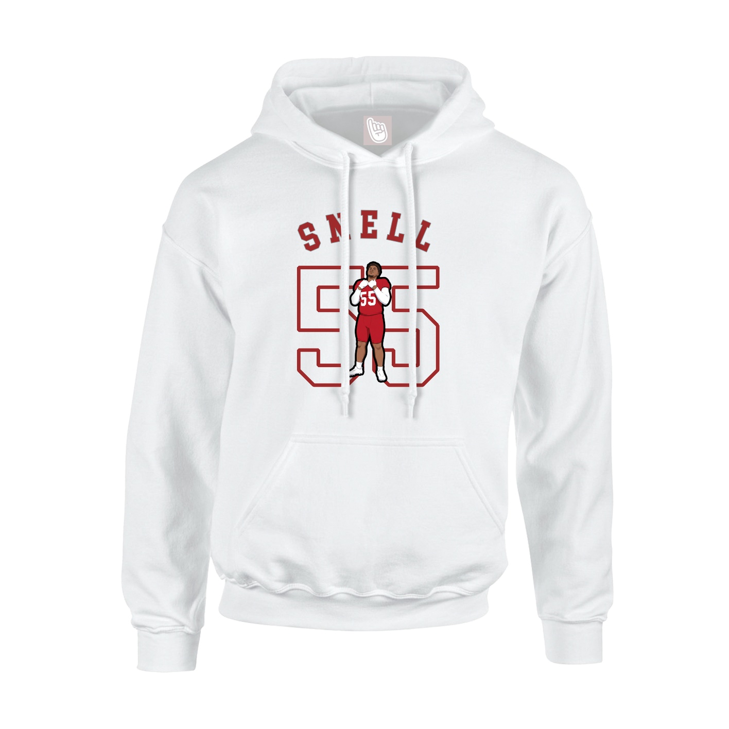 Hoodie — Shirsey Arch in White
