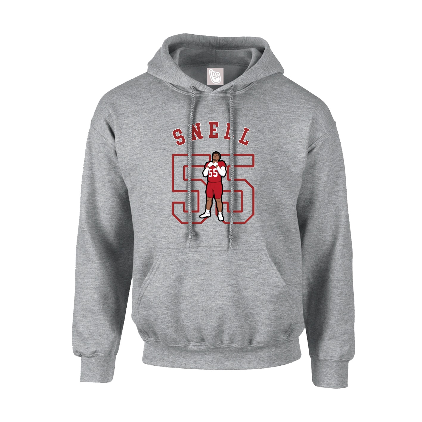Youth Hoodie — Shirsey Arch in Grey