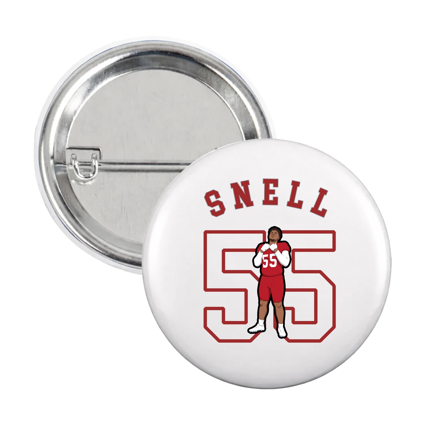 Game Day Button — Shirsey Arch in White