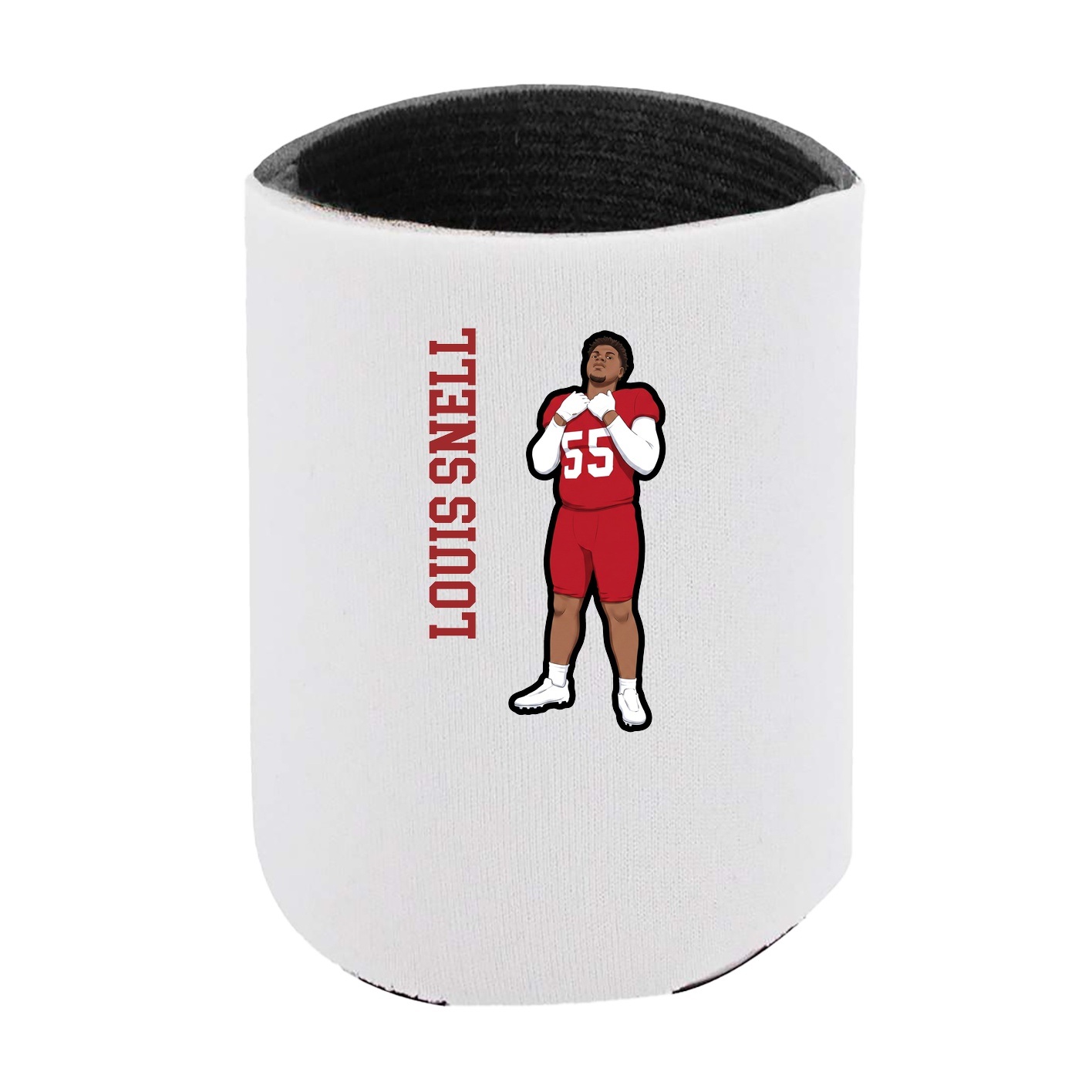Can Holder — Name Vertical in White