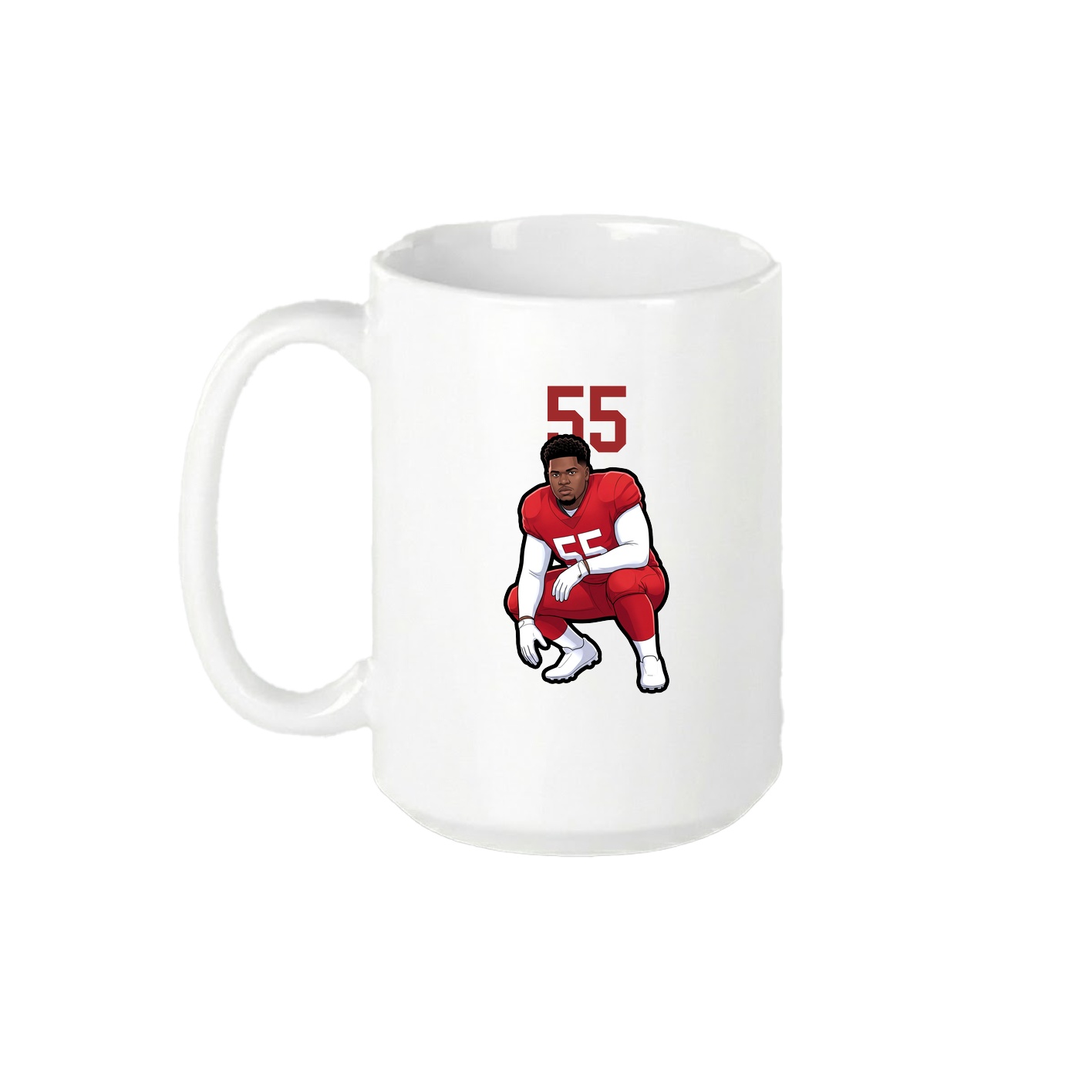 15oz Coffee Mug — Number Top in White