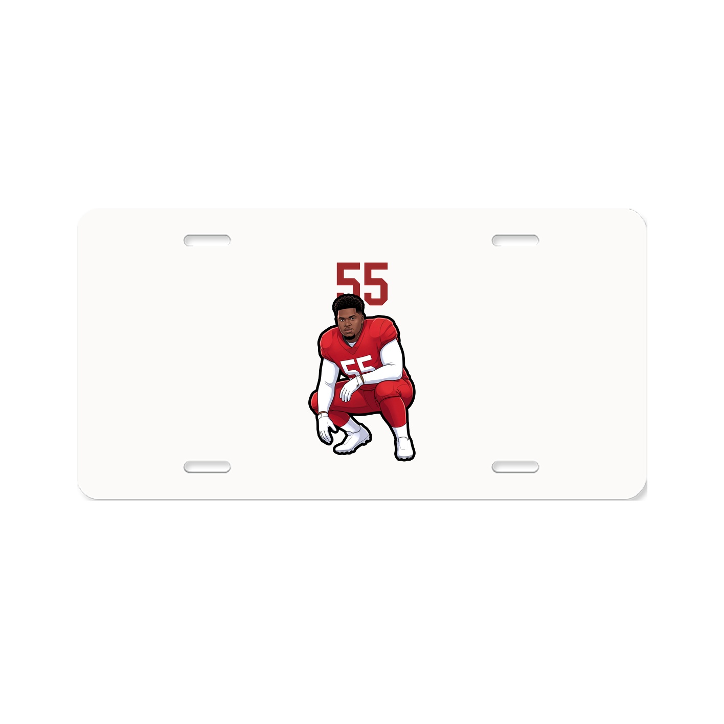 License Plate — Number Top in Classic