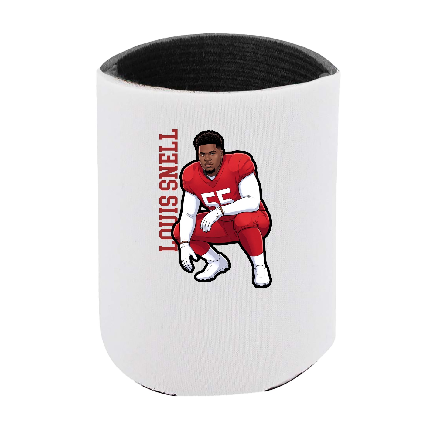 Can Holder — Name Vertical in White