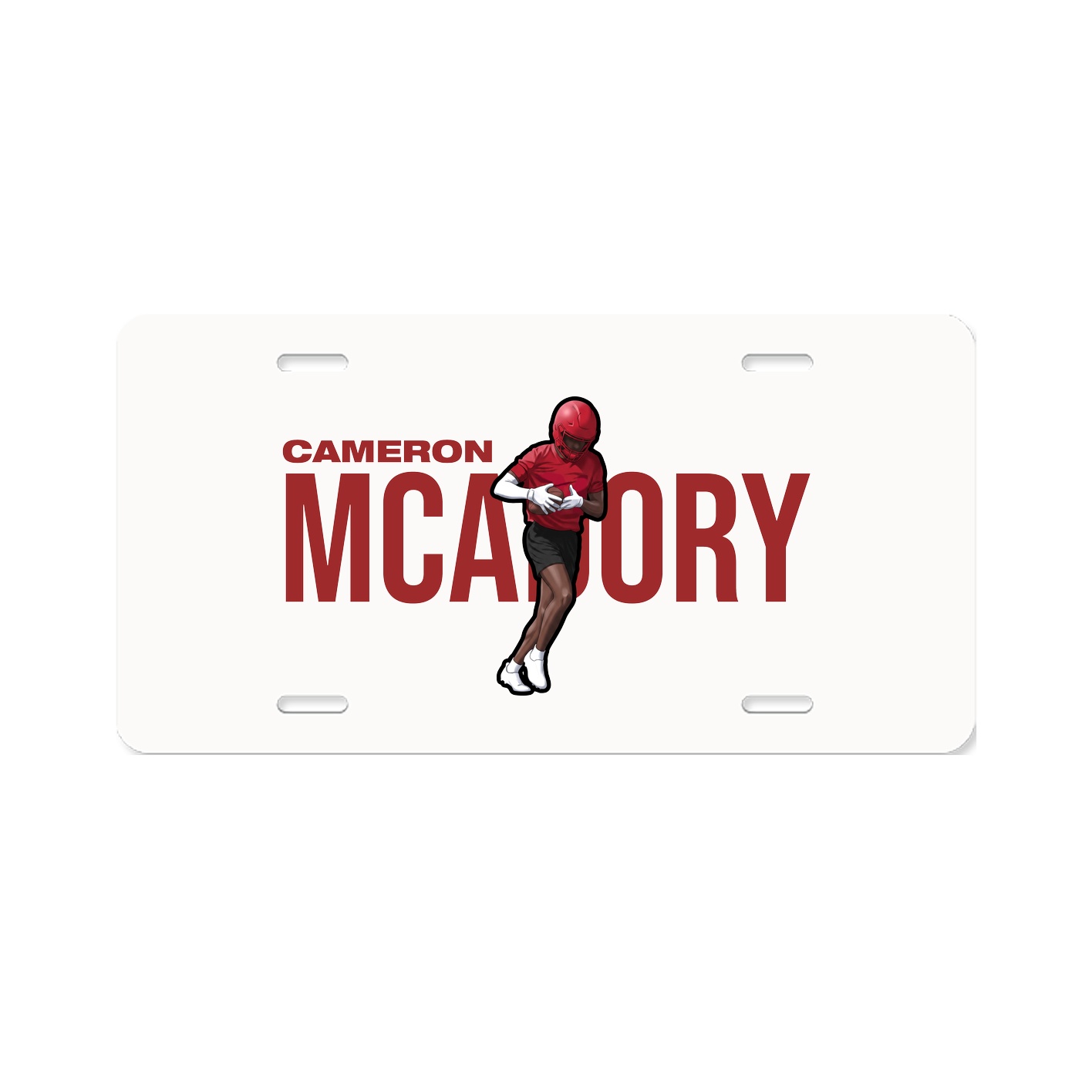 License Plate — Player Name in Classic