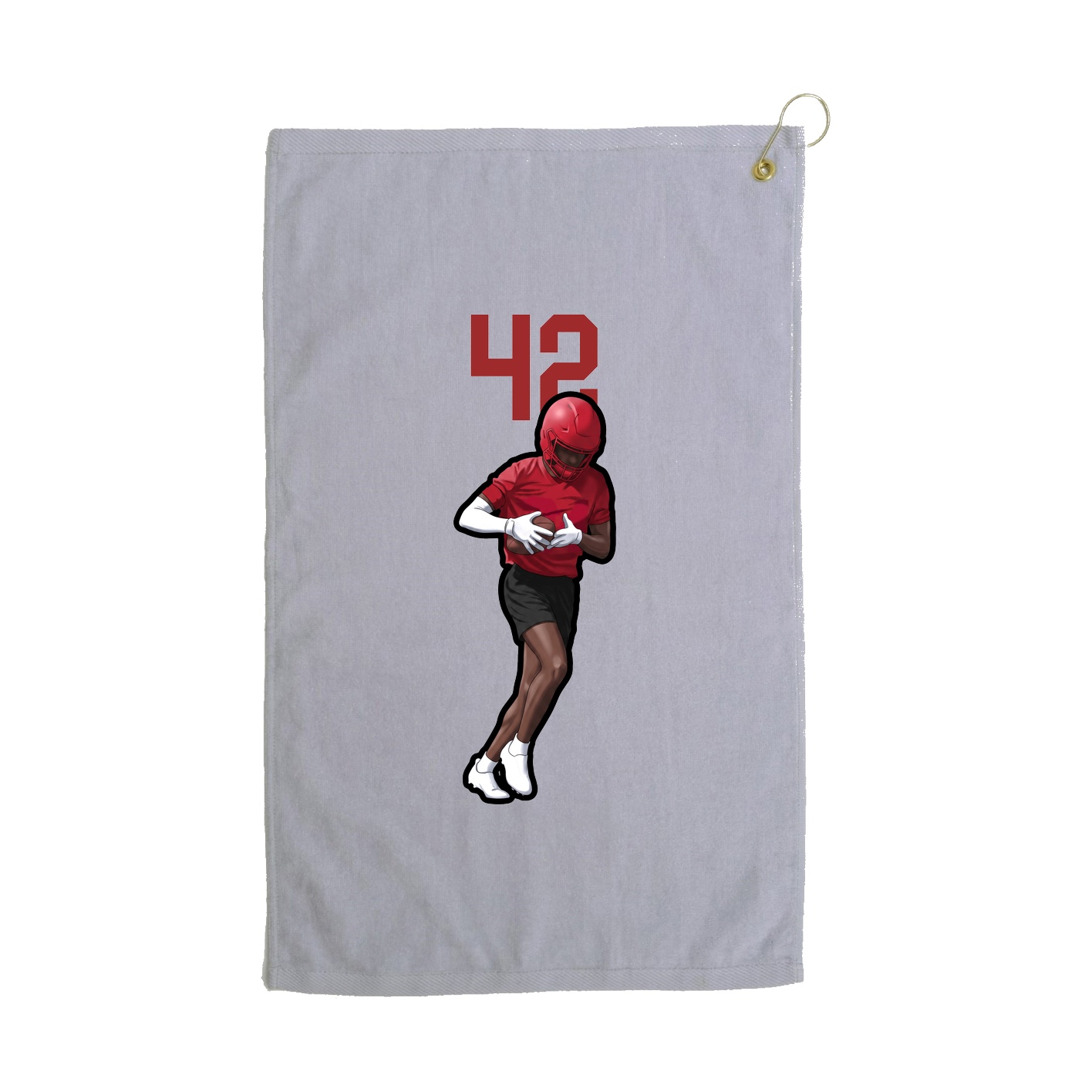 Golf Towel — Number Top in Grey