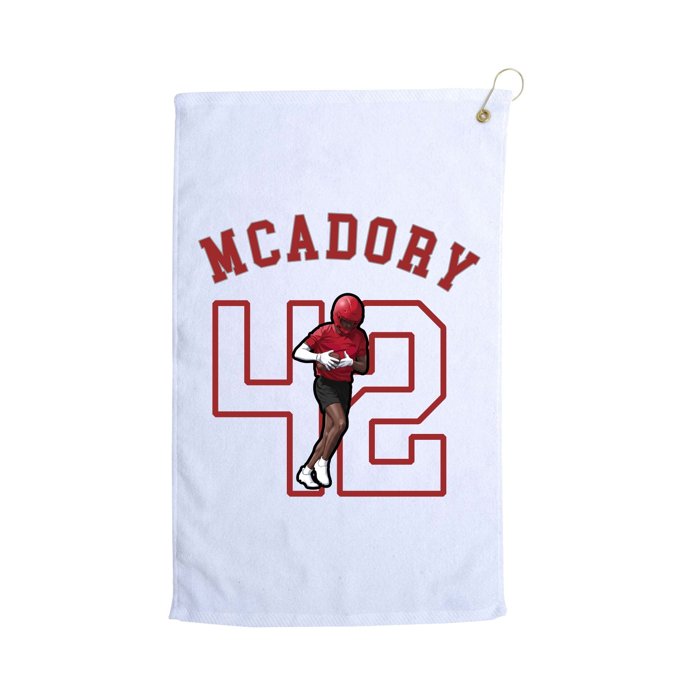 Golf Towel — Shirsey Arch in White