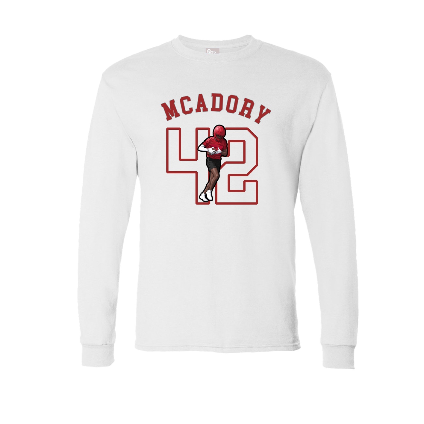 Long Sleeve Tee — Shirsey Arch in White