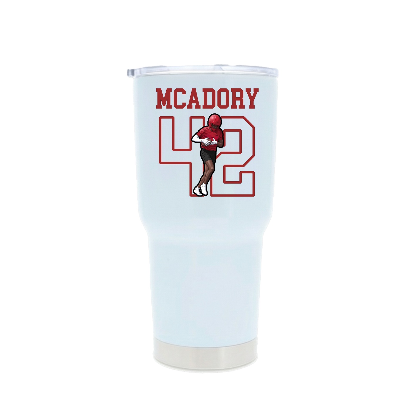 30oz Stainless Steel Tumbler — Shirsey in White